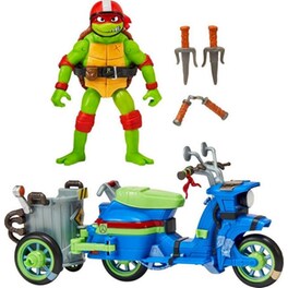 Φιγούρα Δράσης PLAYMATES Teenage Mutant Ninja Turtles Battle Cycle με Raphael 30 cm