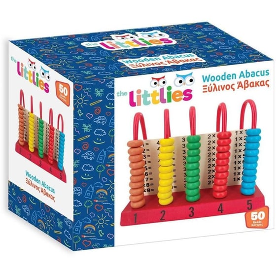 Άβακας The Littlies Ξύλινος με 50 Χάντρες image 0