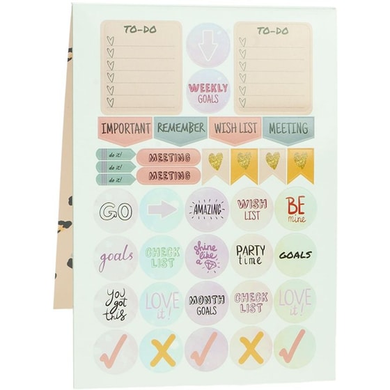 Μπλοκ Αυτοκόλλητων GIM Funky Fish Babe (10 Φύλλα-400 Τεμάχια) image 1