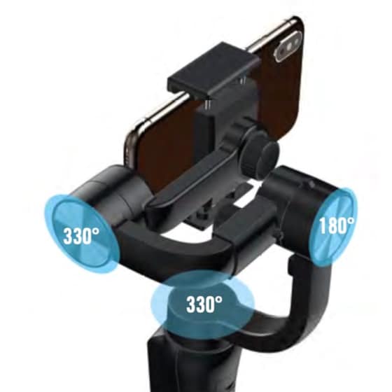 Gimbal Goxtreme GX3 3-Axis 2in1 Foldable Μαύρο image 1