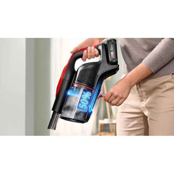 BOSCH Unlimited 9 ProAnimal BBS931PET 18 V 0.4 L Κόκκινη Σκούπα Stick image 8