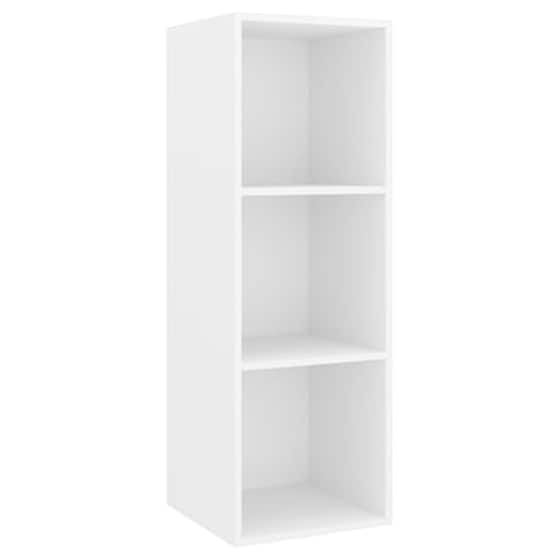 Έπιπλα Τηλεόρασης Vidaxl Μοριοσανίδα  3 Τμχ  37x37x107 cm - Λευκό image 5