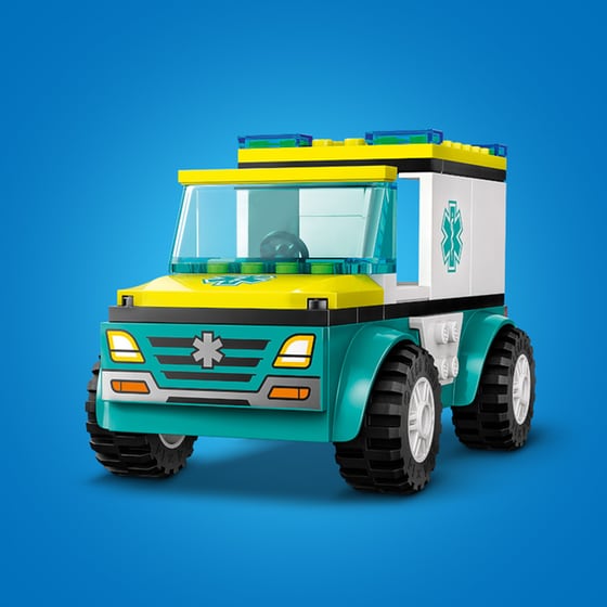 LEGO® City Emergency Ambulance and Snowboarder (60403) image 3
