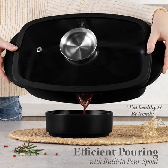 BERLINGER HAUS BH-8779 Μαντεμένια Γάστρα 32 cm 6 L Μαύρο image 5