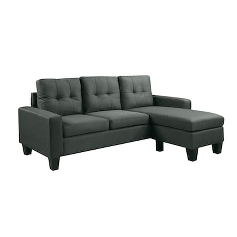 WOODWELL Τριθέσιος Γωνιακός Καναπές Woodwell Porto 179x90cm - Γκρι