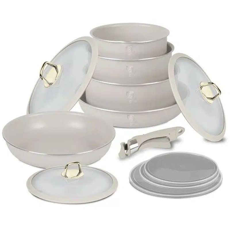 BERLINGER HAUS Σετ Μαγειρικά Σκεύη BERLINGER BH-8247 12 τμχ Μπεζ