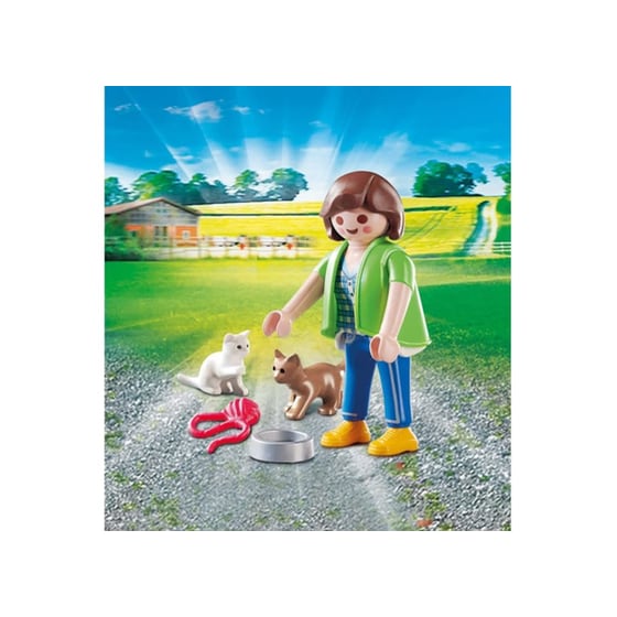 PLAYMOBIL® Playmo-Friends Γυναίκα με Γατούλες (70562) image 1
