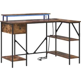 Γραφείο VidaXL από Επεξεργασμένο Ξύλο 120x79x86,5 cm - Καπνιστή Δρυς