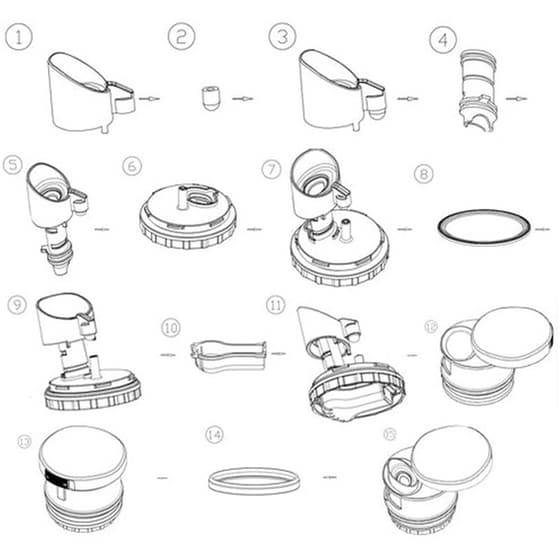 Μπουκάλι Θερμός Chic Mic SlideCup Bubbles 350ml image 4