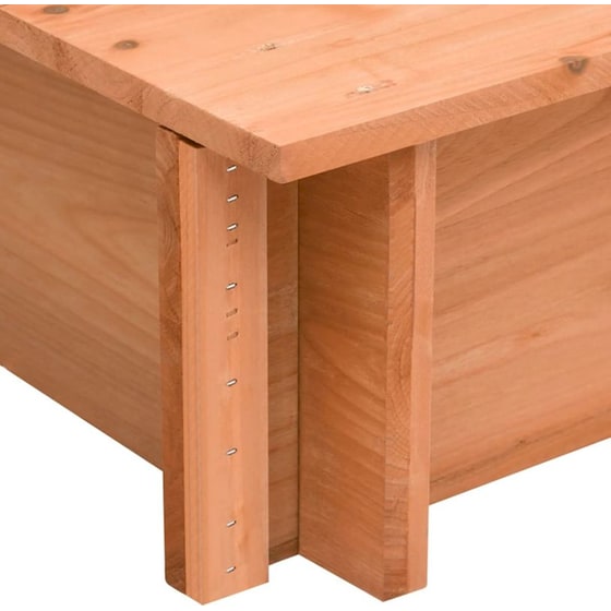 VidaXL Αμμοδόχος με Οροφή & Προστασία UV50 112x112x112cm Ξύλινη - Καφέ/ Μπλε image 5