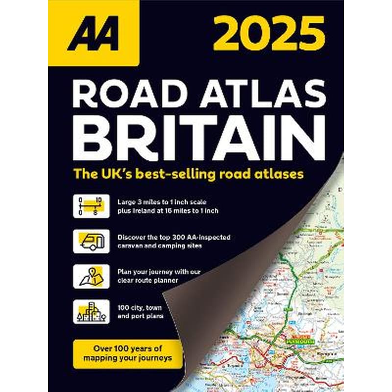 AA Road Atlas Britain 2025