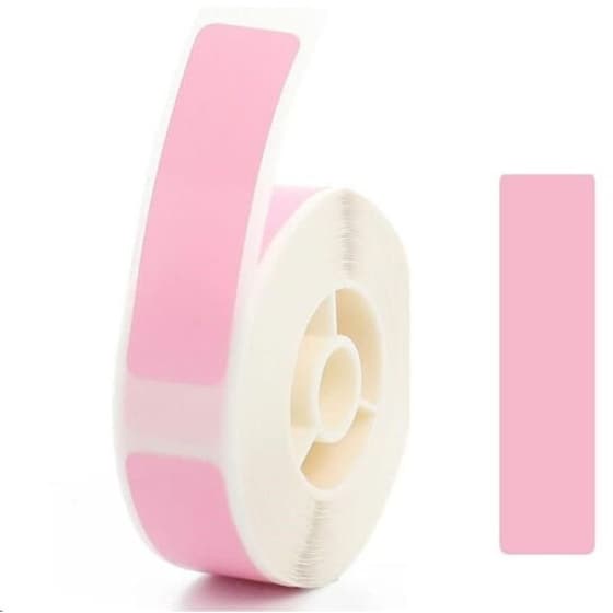 Κασέτα Ετικετογράφου NIIMBOT 12x40mm 160 Ετικέτες - Ροζ image 1