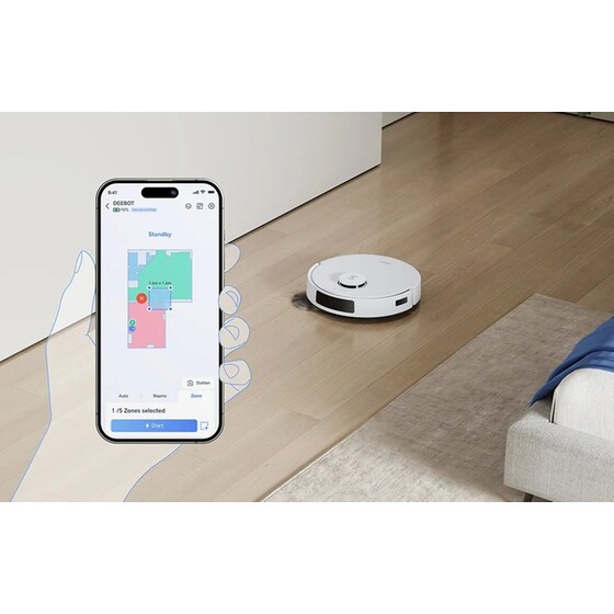 ECOVACS N20 για Σκούπισμα & Σφουγγάρισμα Λευκό Σκούπα Ρομπότ image 7