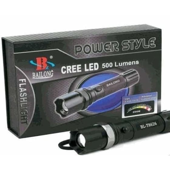 Επαναφορτιζόμενος Φακός Led Cree 3w Zoom image 0