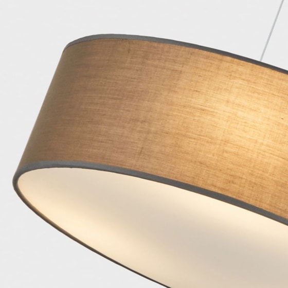 Φωτιστικό Οροφής Πολύφωτο Homelighting Cozy 77-8234 Υφασμάτινο - Καφέ image 4