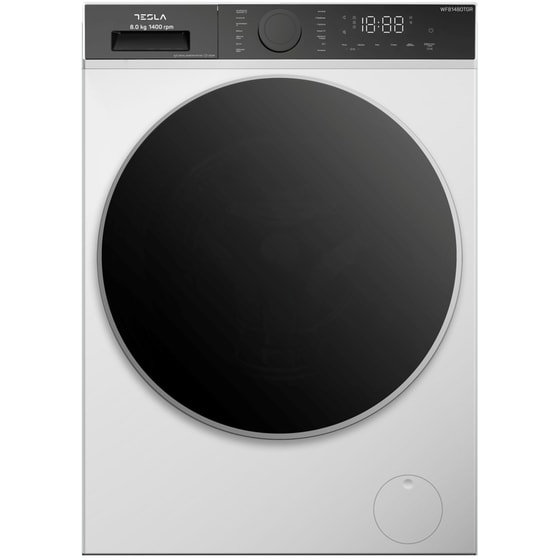 TESLA WF81480TGR 8 kg 1.400 Στροφές Λευκό Πλυντήριο Ρούχων image 0