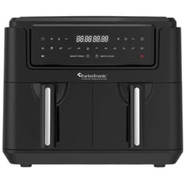 TURBOTRONIC 1750W 7.6 L Μαύρη Διπλή Φριτέζα Αέρος