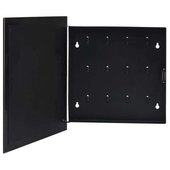 Vidaxl Κλειδοθήκη Με Μαγνητικό Πίνακα Μαύρη 35 X 35 X 5,5 Εκ. image 1