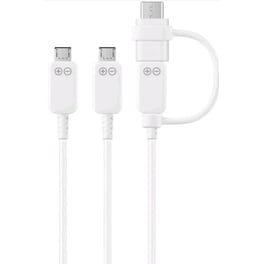 Σετ Καλωδίων Samsung Multi Charging 3in1 Usb to MicroUsb, Usb-C 1.33m - White