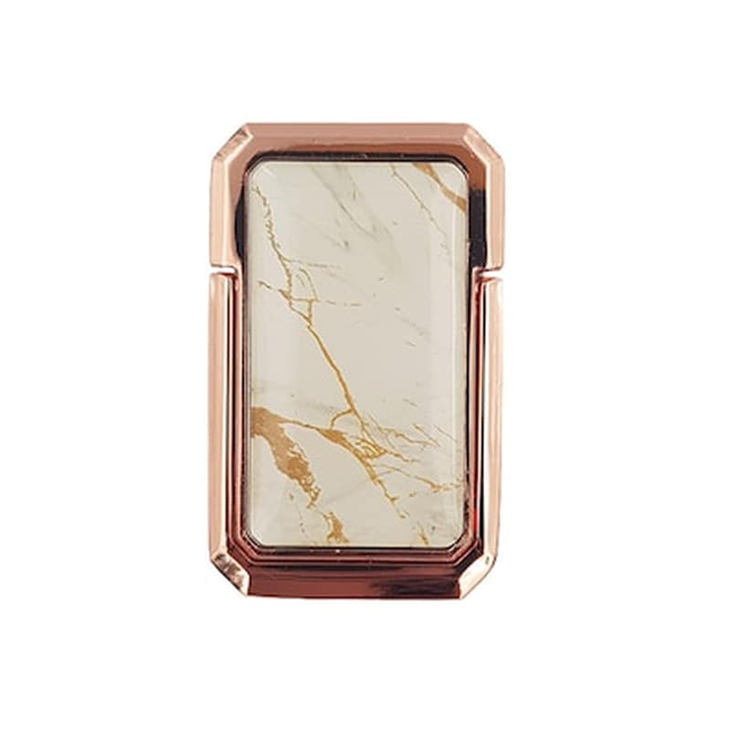 OEM Αυτοκόλλητο Δαχτυλίδι Marble - Oem - Λευκό - Pop Socket / Ring Holder