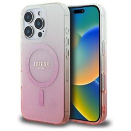 Θήκη Apple iPhone 16 Pro Max - Guess IML Glitter Gradient MagSafe - Pink