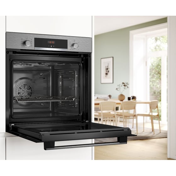BOSCH HBA514BS3 71 Lt Inox Εντοιχιζόμενος Φούρνος Άνω Πάγκου image 2