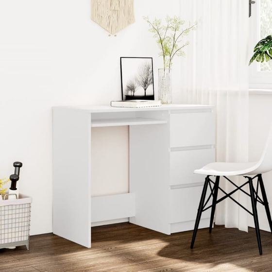 Γραφείο με Συρτάρια VidaXL από Μοριοσανίδα 90x45cm - Φυσικό image 2