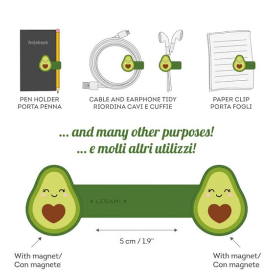 Μαγνητικό Κλιπ Legami Avocado - Πράσινο image 1