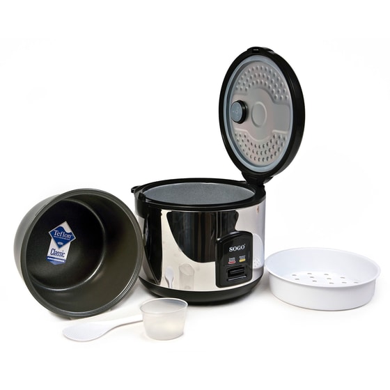 Βραστήρας Ρυζιού SOGO Arroz 10085 650 W 1.8 L Ασημί image 5