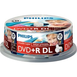 MD DVD+R DUAL LAYER 8x 8.5GB CAKE 25
