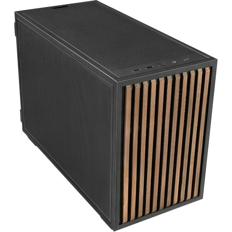 Lian Li B4 Wood Gaming Micro Tower Κουτί Υπολογιστή Μαύρο