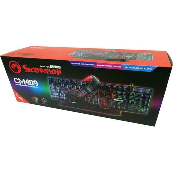Marvo CM409 Σετ Gaming Πληκτρολόγιο με RGB φωτισμό & Ποντίκι (US) image 2
