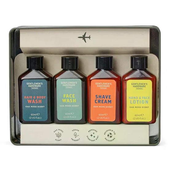 Travel&nbsp;Set&nbsp;Gentlemen's&nbsp;Hardware&nbsp;για&nbsp;Καθαρισμό&nbsp;Προσώπου&nbsp;&&nbsp;Σώματος&nbsp;(4&nbsp;Τεμάχια) image 1