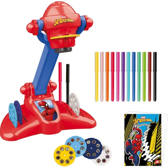 Παιχνιδολαμπάδα Προτζέκτορας Ζωγραφικής Spiderman image 2