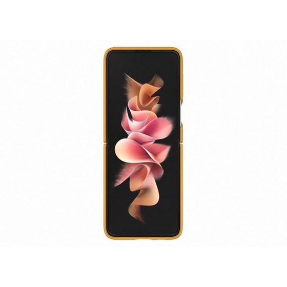 Θήκη Samsung Galaxy Z Flip 3 Leather Cover - Mustard image 3