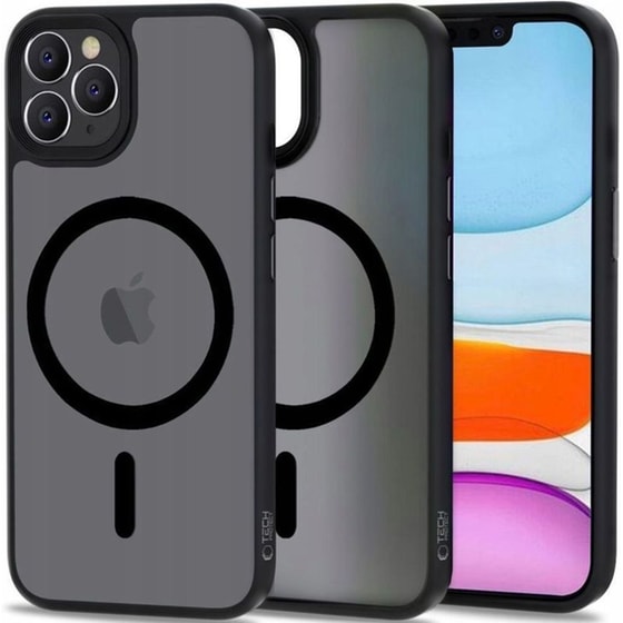 Θήκη Apple Iphone 11 Pro - Tech-protect Magmat Σκληρή Ημιδιάφανη Με Magsafe - Matte Black (9490713930670) image 0