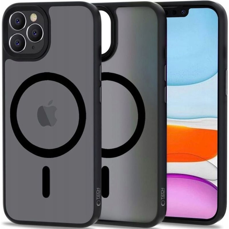 Θήκη Apple Iphone 11 Pro - Tech-protect Magmat Σκληρή Ημιδιάφανη Με Magsafe - Matte Black (9490713930670)