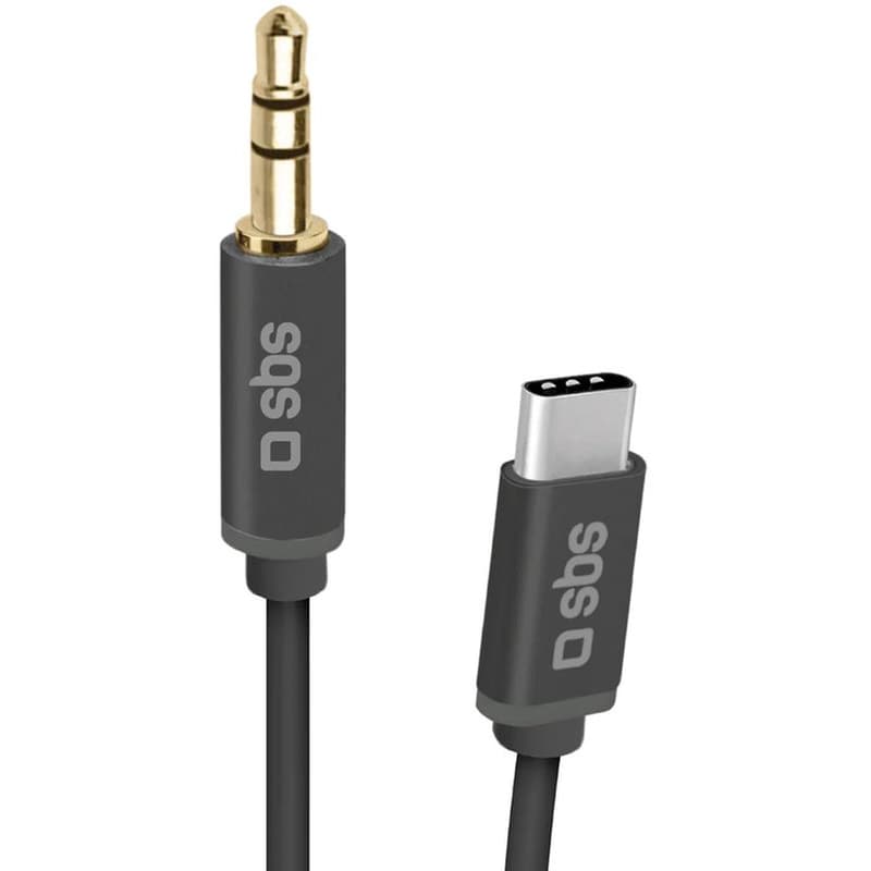 CABLE SBS JACK 3,5MM-USBC 1M BLACK