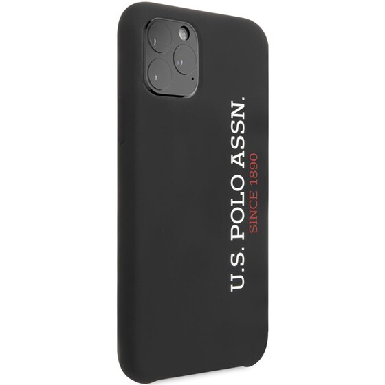 Θήκη Apple iPhone 11 Pro - U.S. Polo Assn Silicone Effect Logo Collection - Μαύρο image 5