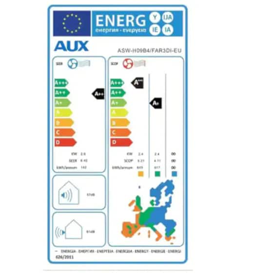 AUX Freedom ASW-H09B4/FREE-EU Κλιματιστικό Inverter 9.000 BTU A++/A+++ image 4