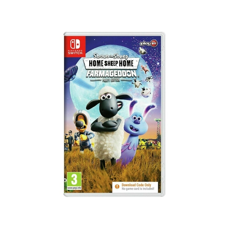 PLAY IT Nintendo Switch Game - Shaun The Sheep: Home Sheep Home Farmageddon Party Edition (Code In A Box)