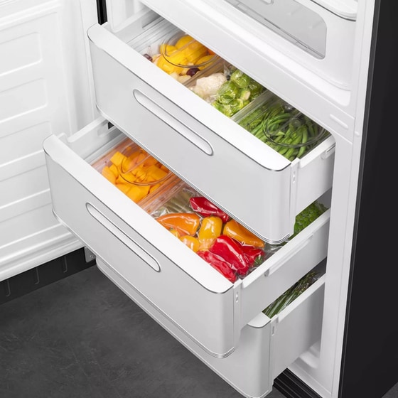 SMEG FAB32LBL6 332 Lt Total No Frost Μαύρο Ψυγειοκαταψύκτης image 5