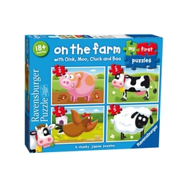 Ravensburger My First Puzzle, On The Farm (2, 3, 4 + 5pc) Jigsaw Puzzles