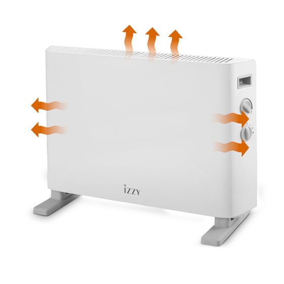 ΙΖΖΥ IZ-9038 Θερμοπομπός Δαπέδου 2000W Λευκό image 5