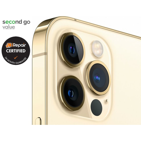 Μεταχειρισμένο Apple iPhone 12 Pro Max 256GB Gold second go value Certified by iRepair image 4