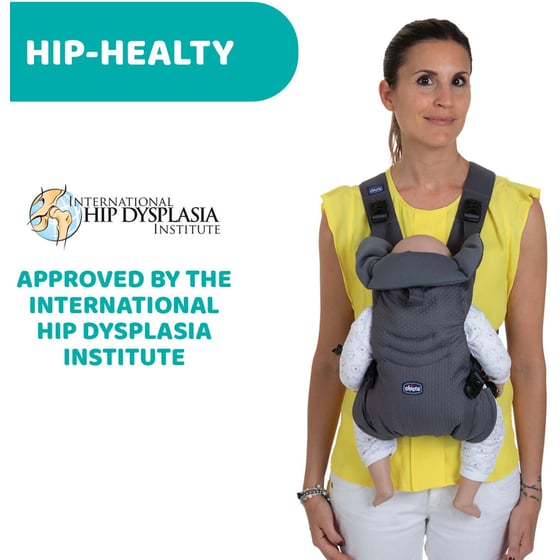 Chicco Μάρσιπος Easy Fit Moon Grey για Παιδί έως 9 kg image 5