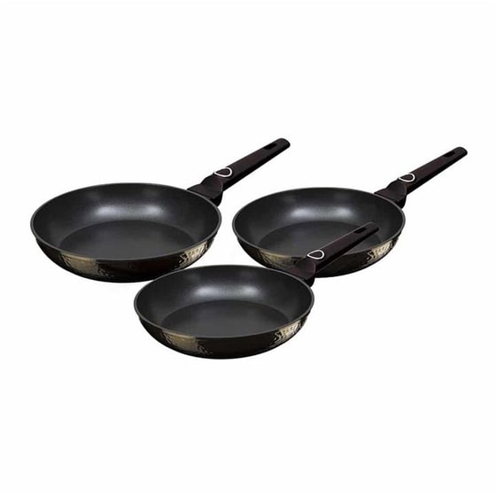 Σετ Τηγάνια BERLINGER HAUS BH-6072 3 τμχ Μαύρο image 0