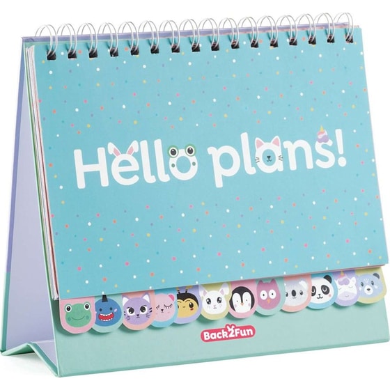 Πλανόγραμμα Εβδομαδιαίο Επιτραπέζιο Miquelrius Back2Fun Hello Plans - 36 Φύλλα image 0