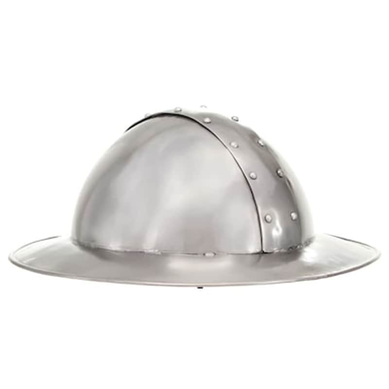 Vidaxl Κράνος Ιππότη Μεσαιωνικό Ρέπλικα Αντικέ Για Larp Ασημί Ατσάλινο VIDAXL