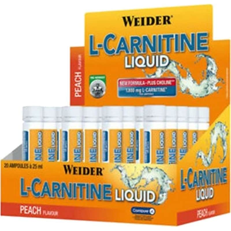 Λιποδιαλύτης WeiderWeider L-carnitine Liquid Ροδάκινο - 20x25ml αμπούλες φωτογραφία